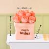 Miniature Potted Flower Mini Resin Artificial Bonsai Dollhouse Accessory Tiny Fairy Garden Ornaments for DIY Crafts