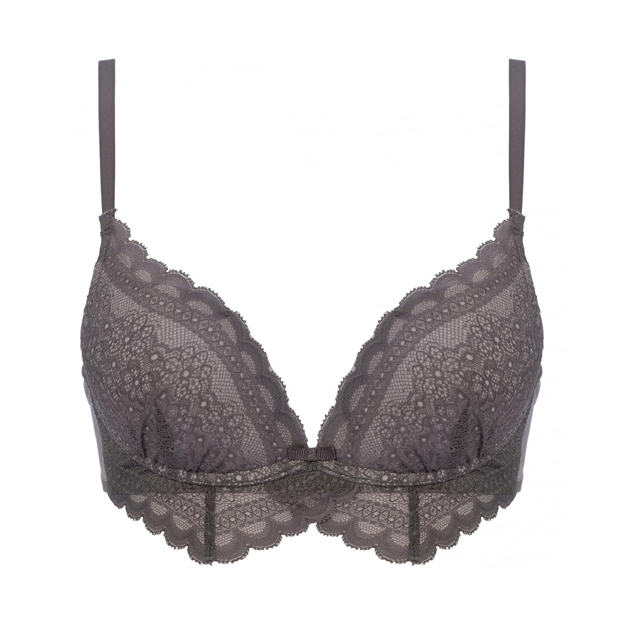 

AMOSTYLE Dream Daisy M013 Размер F75 Бюстгальтер, Беспроводной, Сад, (Серый),