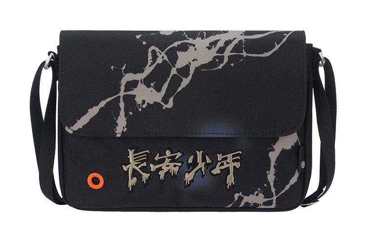 Li Ning Badfive Fabric Shoulder Bag, Crossbody Bag Regular Men s Black ABDR556-1