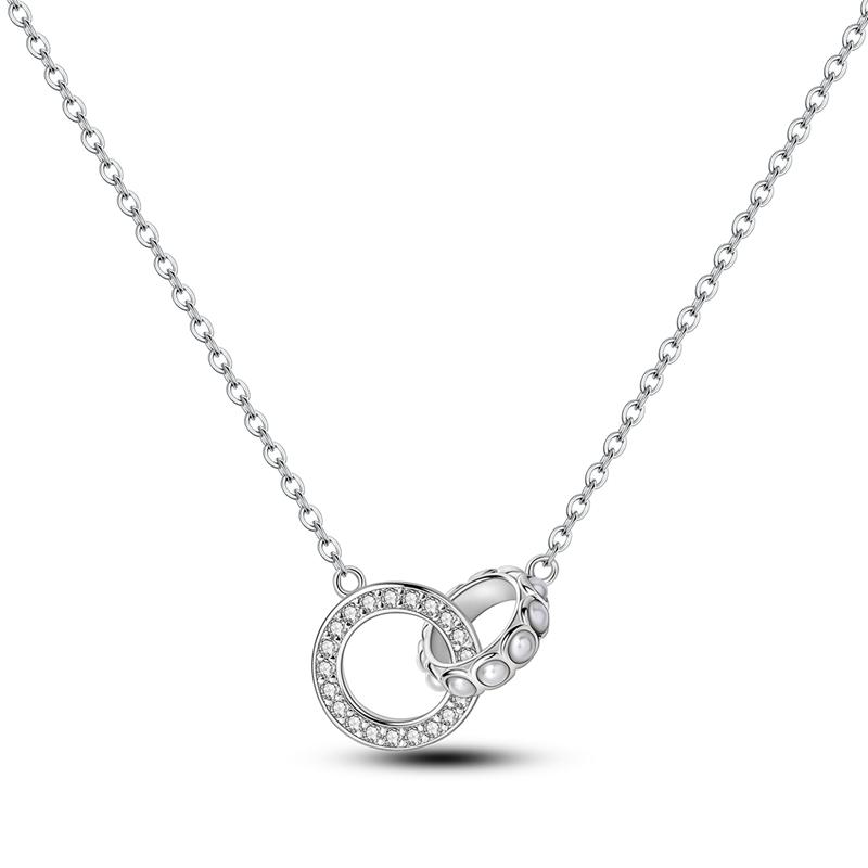 New Sterling copper Moon Protective Hand Pendant Chain Necklace 925 copper Charm Necklace for Women Fine Zircon Gift