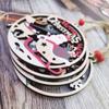 Round Christmas Tree Pendant Snowman/Santa Claus/Elk Christmas Decoration  New Year Gift