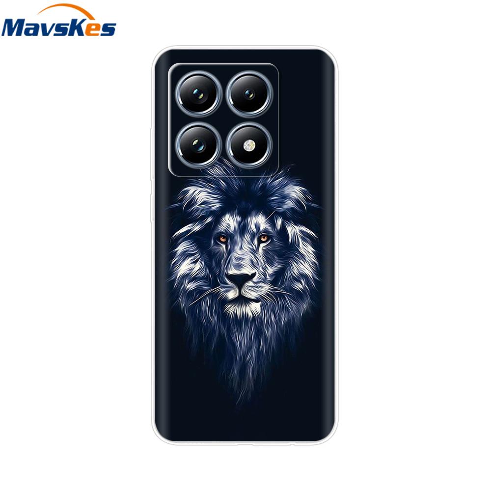 For Xiaomi 14T 5G Case Cute Soft Transparent TPU Painted Silicone Cover For Xiaomi 14T Pro 5G 2024 Mi14T Phone Cases Coque Funda