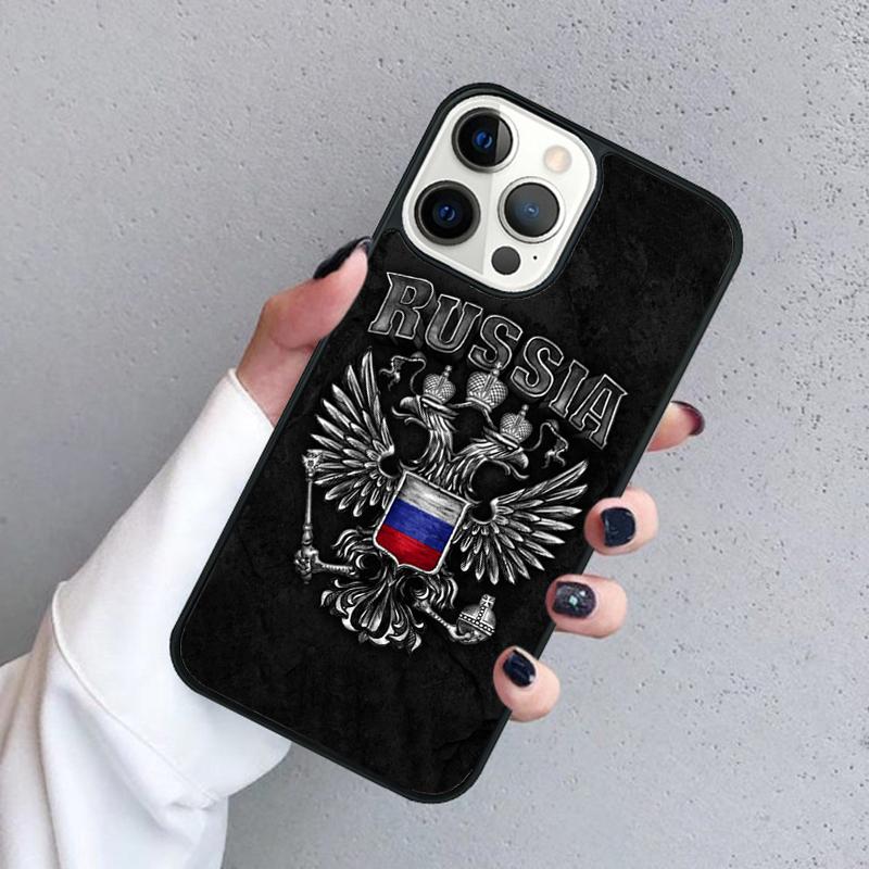 Russia Russian Coat Of Arms Phone Case For iPhone 17 Air 15 16 16e 11 12 13 14 Pro Max Cover For iPhone 17 Air Max Plus Fundas