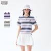 Bear Cartoon Striped T-Shirt