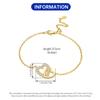 S925 Silver Adjustable Heart Knot Bracelet Chain Link Women Bracelet Jewelry Party Trendy Anniversary Gifts