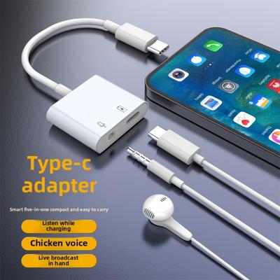 Type C To Lightning Adapter for iPhone 15 Live Streaming Converter Charging Gaming Sony Mobile Phone Accessories