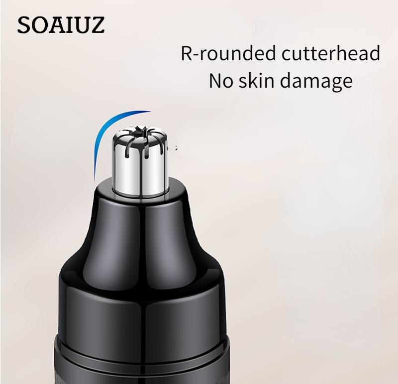 JLL5002 Mini elektrischer Nasenhaarschneider USB wiederaufladbarer Nasenhaarrasierer Austauschbarer Kopf Waschbarer Rasierer Tragbare Haarentferner-Trimmmaschine