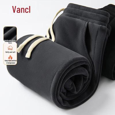 VANCL Men's Winter Double-Sided Fleece Jogger Pants