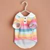 Sport Stripe Puppy Dog Polo Shirt Spring Autumn Pet Clothes for Small Dogs Schnauzer Maltese Bichon Pullovers Mascotas Clothing