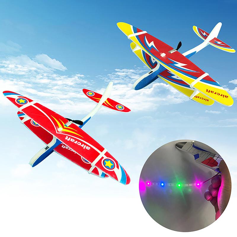 Flugzeugmodell Outdoor-Spielzeug Schaumflugzeuge Kondensator Elektroflugzeug Handstart Wurfsegelflugzeug Trägheitsschaumspielzeug