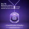 T8 TWS Wireless Bluetooth Headset Earbuds Transparent ENC Headphones LED Power Digital Display Stereo Sound Earphones for Xiaomi