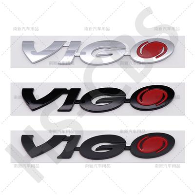 1Pc 3D ABS VIGO Emblem Rear Trunk Logo Car Letter Sticker HILUX Tailgate Trunk Decal Badge Auto Body Decorative Accessories