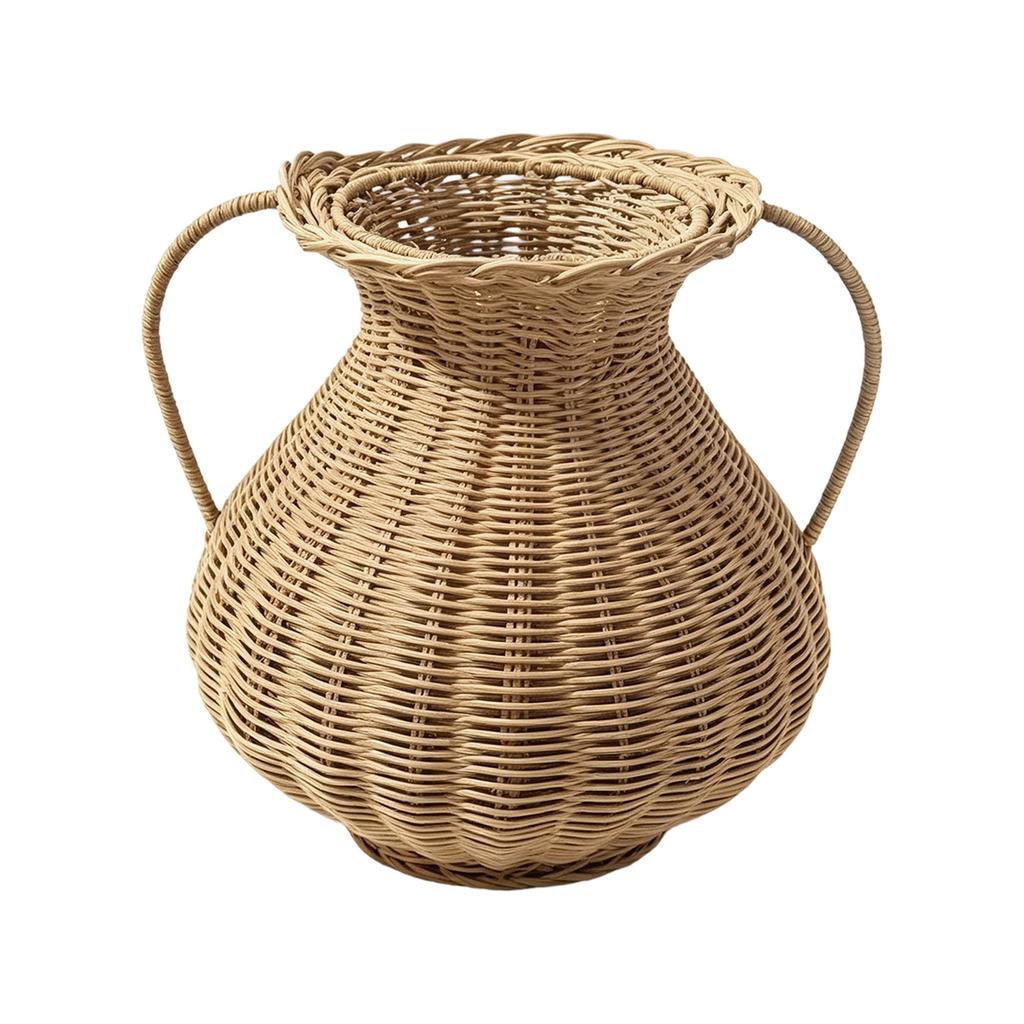 Handwoven Faux Vase for Home Decor, Table Centerpiece