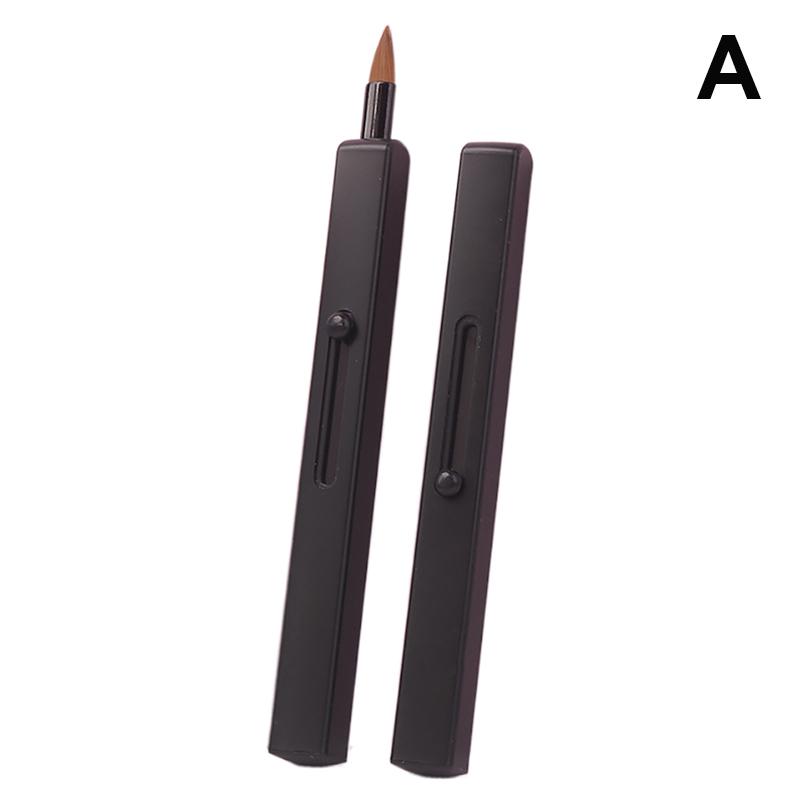 Portable Soft Retractable Lip Brush Double Head Makeup Brush With Cover Lipstick Brush Concealer Brushes Beauty Tool