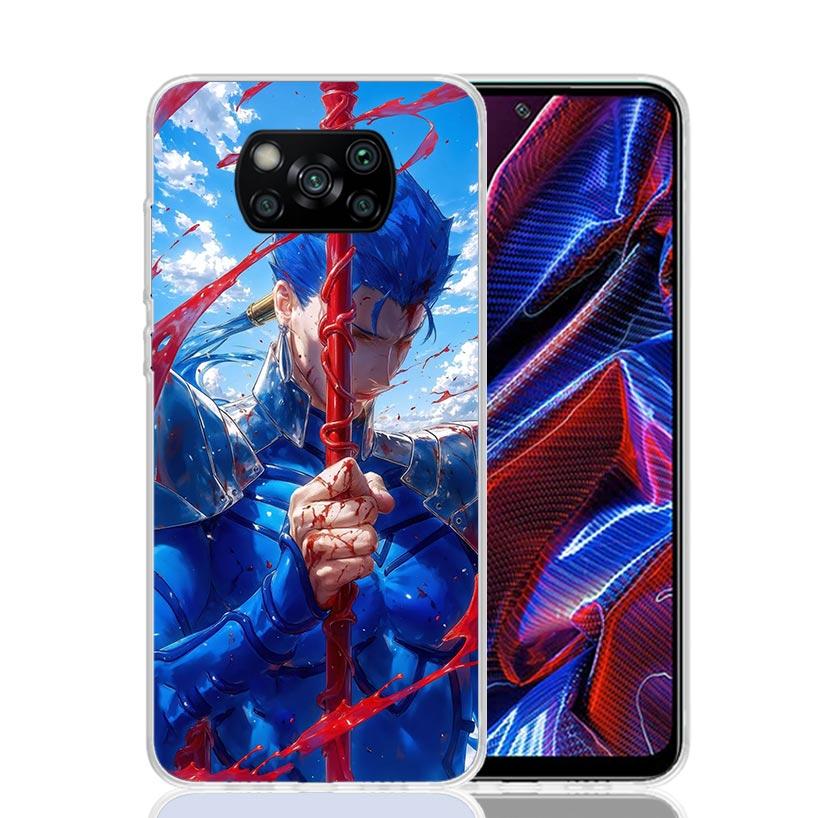 Fate Zero Stay Night Archer Phone Case For Xiaomi Poco X7 X6 X5 Pro F7 Ultra Redmi 15C 15 13 13C 12 12C 10 10A 10C 9 9A 9C 9T Co