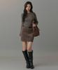 Woman Women'S Corduroy Mini Skirt [Khaki Brown]