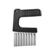 Stainless Steel Crinkle Wavy Slicer Knife for Potato Chip Dough Vegetable Fruit Cutter Chopper French Fry Maker Kitchen Tool