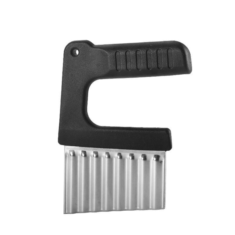 Stainless Steel Crinkle Wavy Slicer Knife for Potato Chip Dough Vegetable Fruit Cutter Chopper French Fry Maker Kitchen Tool