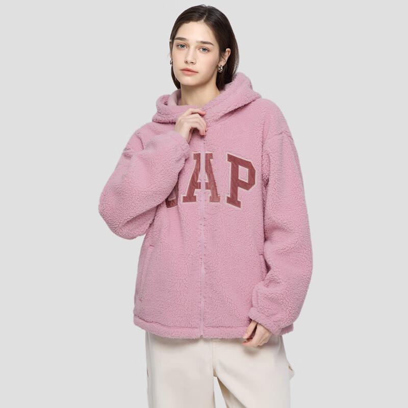 Gap Women's 2025 Autumn Corduroy Logo Loose Hoodie