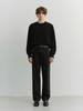 Deonseuteupomaen Buttoned Crewneck Sweater_Unisex_Udsw6A107_Black