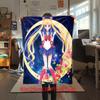 Coperta a tema cartone animato carino anime giapponese Sailor Moon Tsukino Usagi adatta per letti di casa, copridivani, pisolino in ufficio, coperte calde da esterno O5