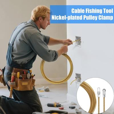 Fishing Line Clamp Wire Puller Lead All-round Wiring Tool High-Strength Spring Steel Multi-Layer Design Smooth Cable Pull Tool