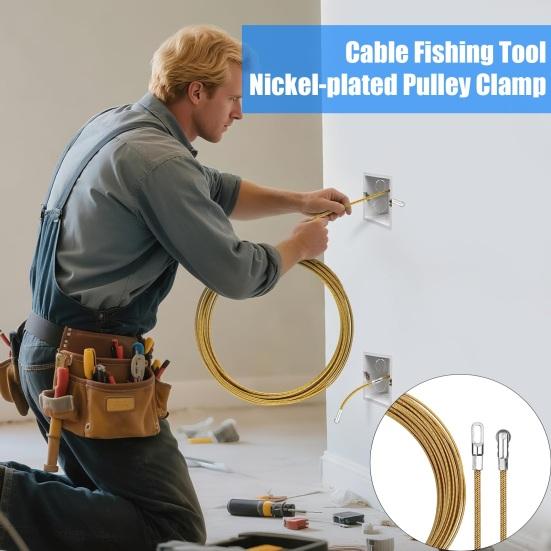 Fishing Line Clamp Wire Puller Lead All-round Wiring Tool High-Strength Spring Steel Multi-Layer Design Smooth Cable Pull Tool