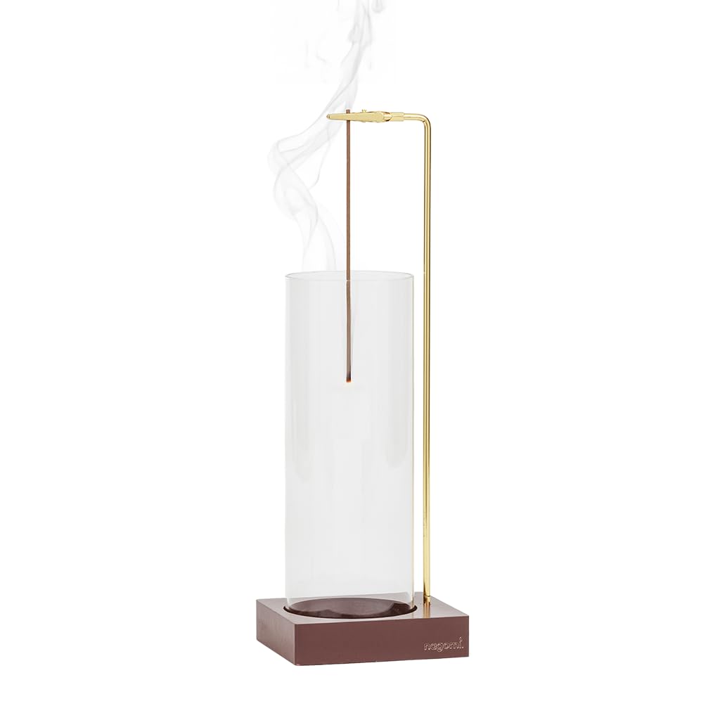Incense Hanging for Incense Incense Keeps Ash from Nagomi. Holder, Cylindrical, Type, Sticks, Tray, Scattering, Safe, Glass, Wood.
