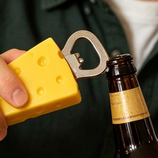 3D Cheese Bottle Opener Refrigerator Magnet Tanghulu Bottle Opening Tool Fridge Magnet Accessories Home Office Kitchen Decoration