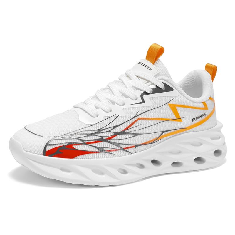

Мужская обувь для бега Дышащая Легкая Амортизация Противоскользящая Повседневная Тренировочная Модная Кроссовки Модные Теннисные Туфли для Мужчины 39 белый
