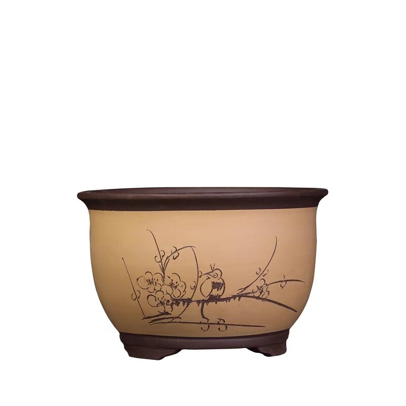Manyuanhong Zisha Orchid Flower Pot
