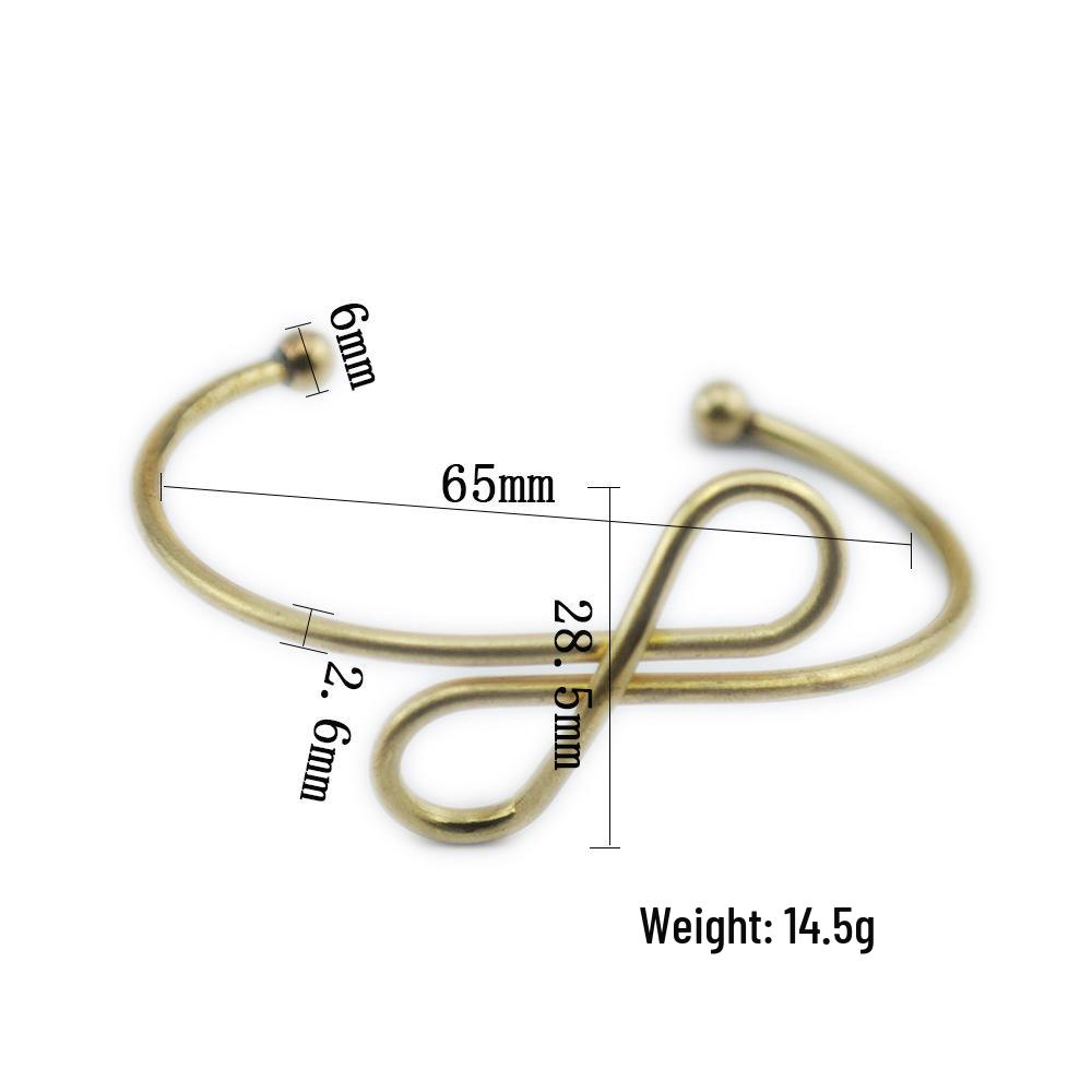 2024 Versatile Pure Copper Adjustable Bow Bracelet - Korean Style Fashion Accessory