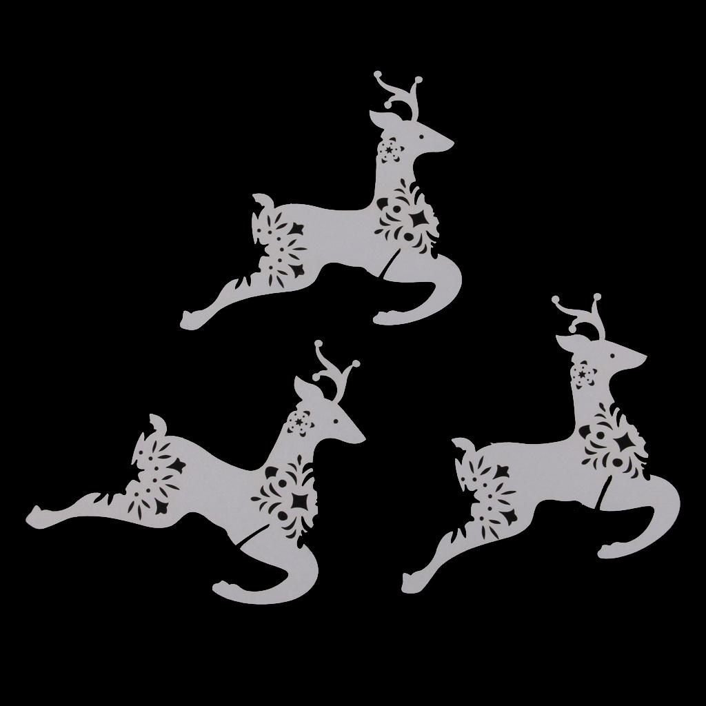 50 sklenice na víno Jmenovka Vánoční večírek Dekor Tvar soba Bílá