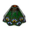 8 Inch Creative Stained Glass Peacock Lampshades Replacement, Only Handmade Phoenix Tail Vintage Lamp Shade,  for Pendant Light