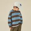 DuoduoJia Boys' Striped Pique Cotton Sweatshirt