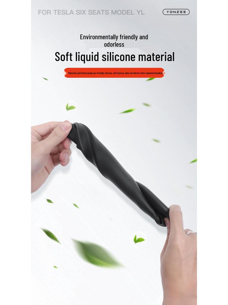 Silicone Armrest Protector for Tesla Model Y Six-Seater, Second Row
