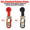 Heavy Duty Universal Car Battery Terminals Cable Clamps Positive Negative Red Black Connectors For Car Truck SUV Anti-Corrosion