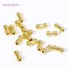 Wholesale 18k Gold Plated Straight Tube Beads Brass Metal Spacer Beads For Beading Jewelry Fittings,DIY Jewelry Making Supplies