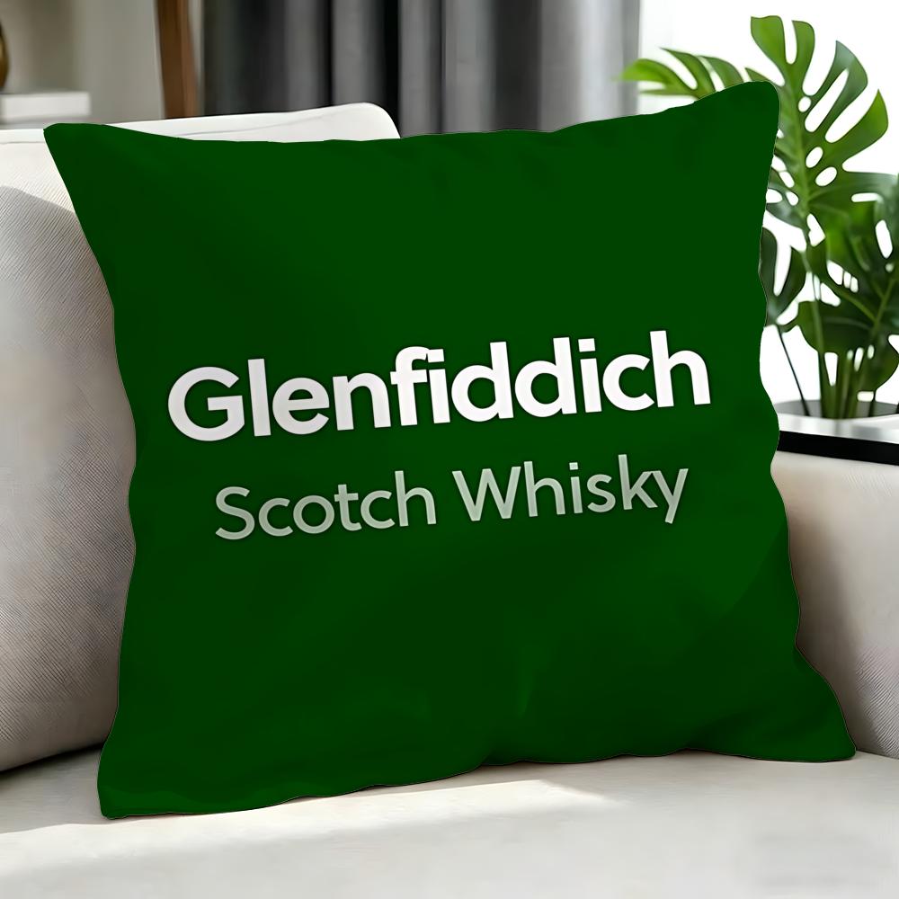 Alcohol Glenfiddich Cushion Cover Cushion Cover Set 4Pcs 50X50 45X45 40X40 Pillowcase Decorative Sofa Home Decor