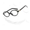 Oval Frame Nerd Fashion Trend Ultra-Light Portable Comfortable Compact Stylish Elegant Glasses For Women Men
