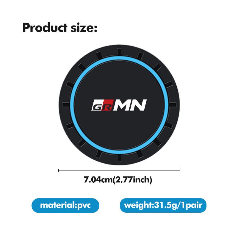 For Toyota Car Waterproof Anti Slip Water Cup Mat Auto Interior Accessories GR Yaris Corolla Prius Aqua Vios Mirai Hilux Auris