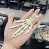 1Pcs/1Pair 3D Printed Realistic Flexible Joint Skeleton Hand Model Ghost Halloween Party Decoration Home Ornament