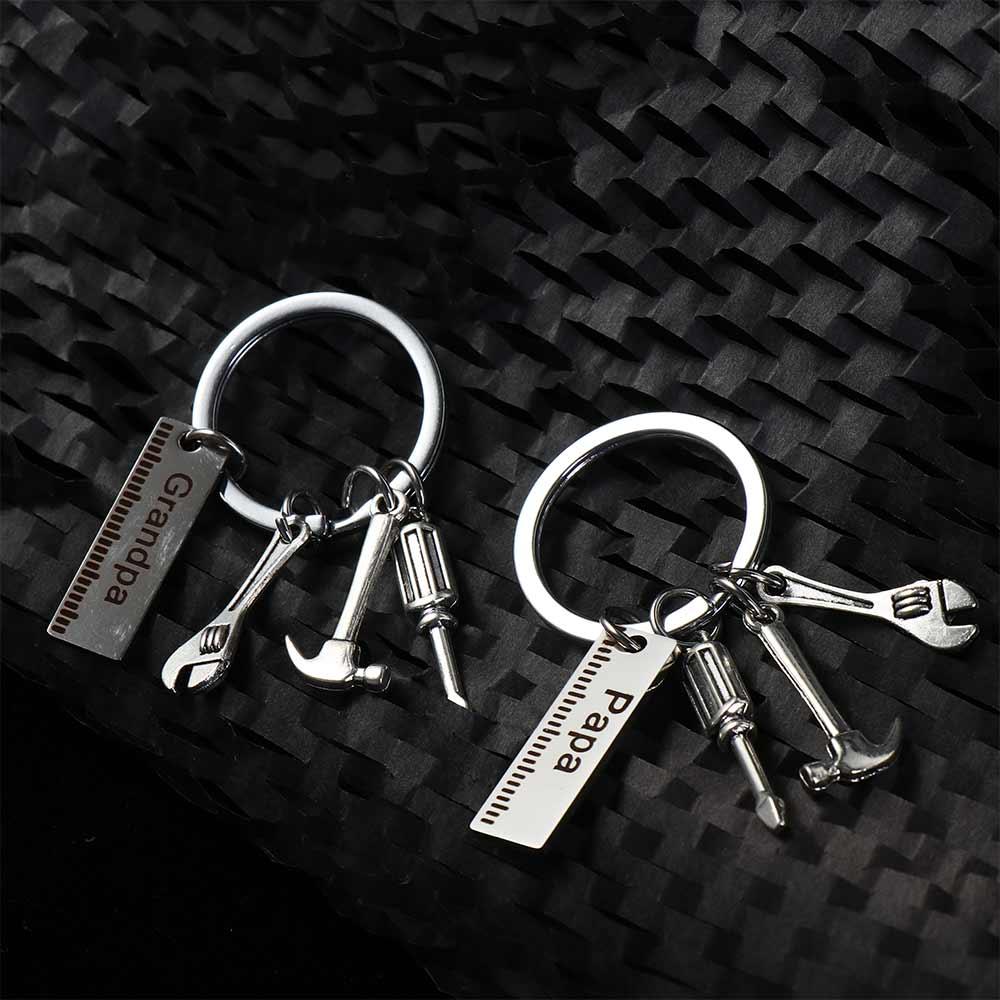 Screwdriver Dad Letters Keychains Dad Letters Father's Day Pendant Father's Day Gifts