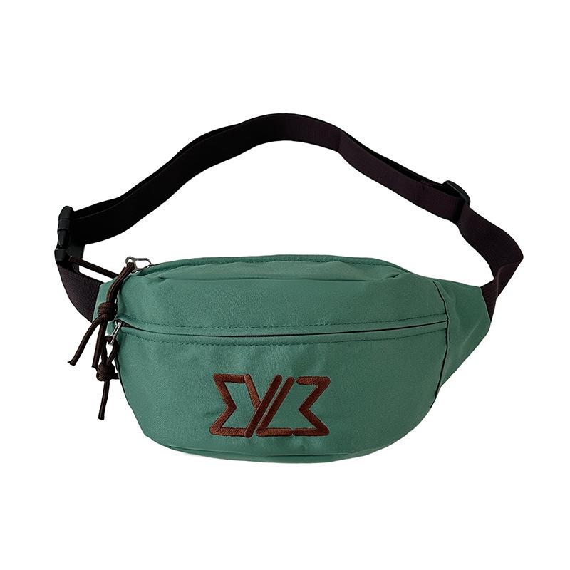 

Ранней весной новая нагрудная сумка женская трендовая сумка-мессенджер универсальная парная сумка для мобильного телефона поясная сумка большой вместимости сумка через плечо зелёный