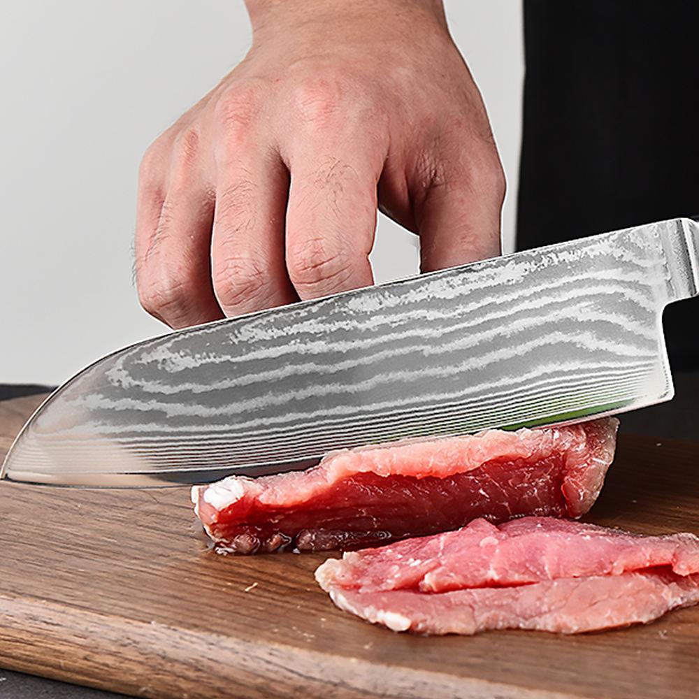 VG10 Damascus Steel Professional Japanese Chef Knife Sharp Slicing Meat Fish Fruit Kitchen Cleaver Knives with Gift Box