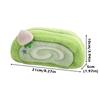 INS Honeydew Swiss Pen Bag Large Capacity Multi-functional Stationery Pouch Stationery Storage Bag Students