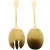 Löffel Langes Besteck Für Salat Gabel Löffel Set 2 Stück Gold