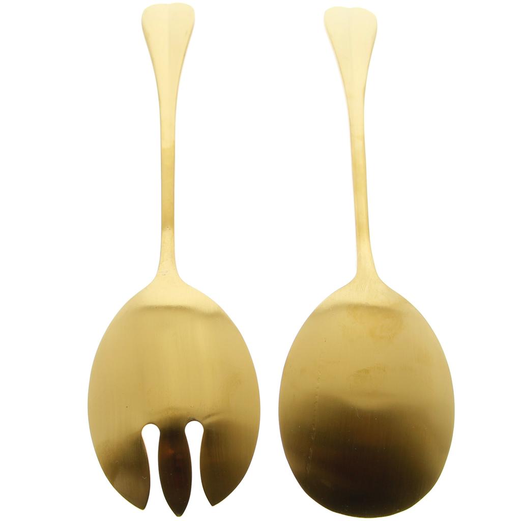 Löffel Langes Besteck Für Salat Gabel Löffel Set 2 Stück Gold