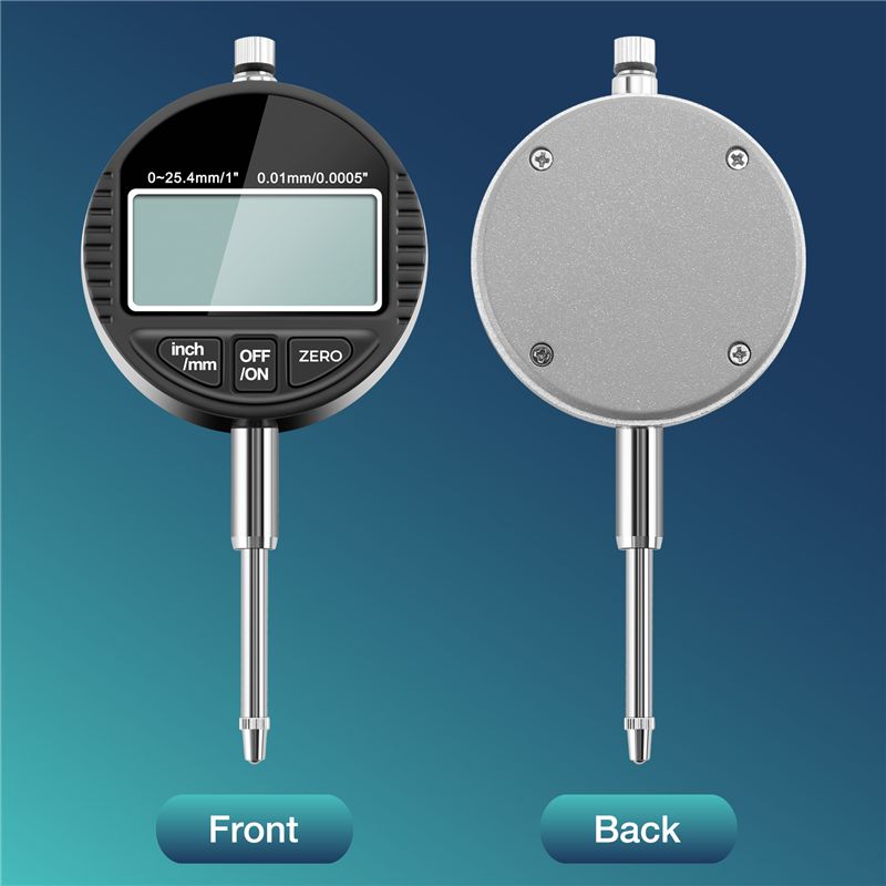 Digital Dial Indicator DTI 0.01Mm/.0005" Range 0-25.4Mm/1" Clock Gauge