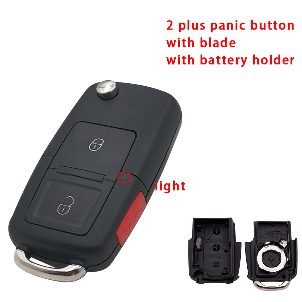 Cocolockey 2/3/4 Button Remote Flip Folding Key Shell for Vw Golf Jetta Passat Bora Sharan Touran for Seat Leon Car Accessories